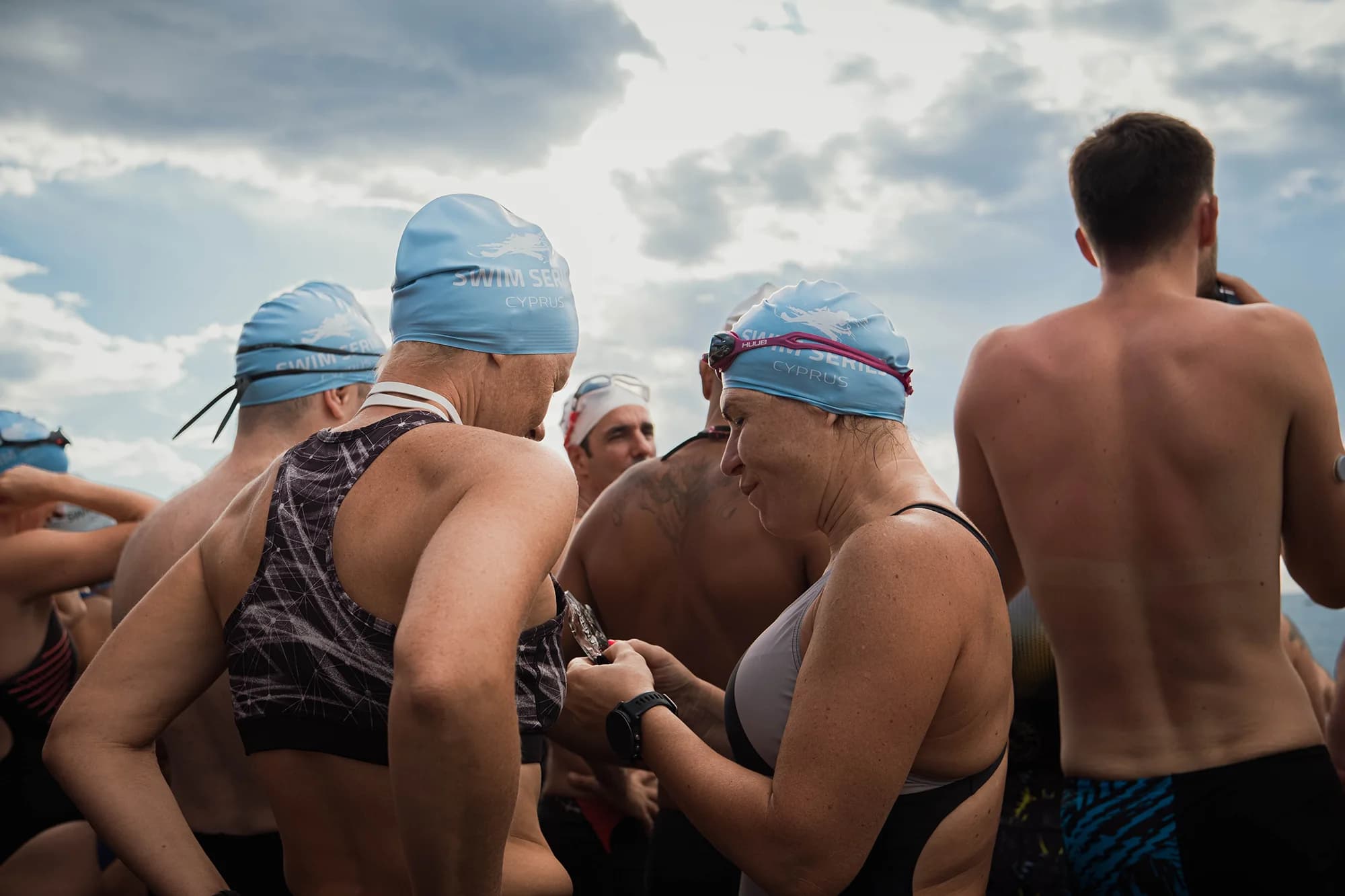 Beach Water Polo Pafos team with their coach