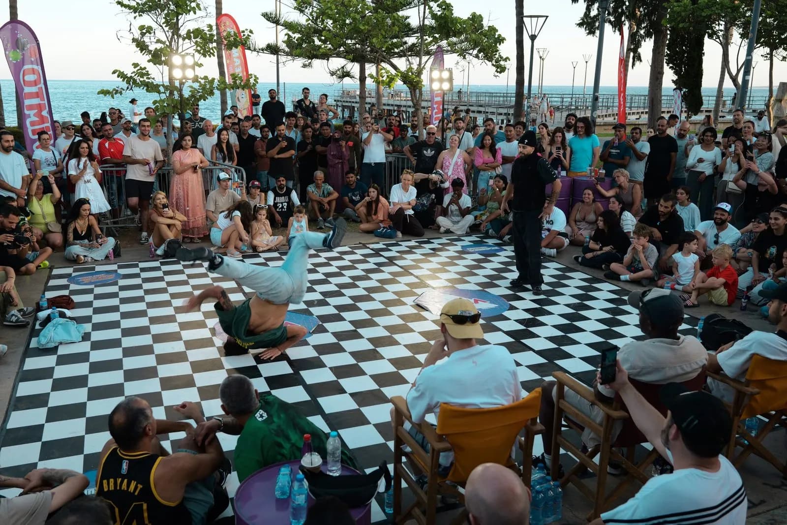 Break The Maze Dance Festival battle circle at Limassol seafront