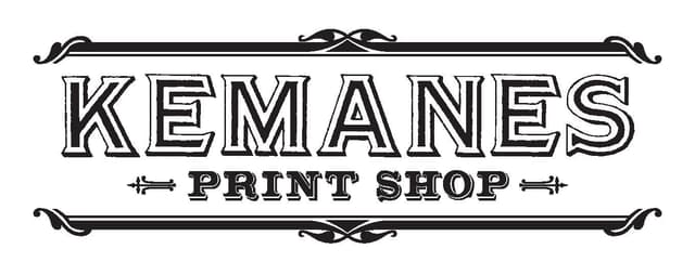 The Kemanes Print Shop logo.